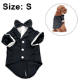 thumbnail image 2 of Dog Shirt Puppy Pet Small Dog Clothes, Stylish Suit Bow Tie Costume, Wedding Shirt Formal Tuxedo, 2 of 6
