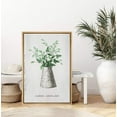 thumbnail image 3 of IDEA4WALL Framed Canvas Art Wall Decor Tropical Leaves in Ceramic Vase Botanical Plants Illustrations Modern Art Decorative Elements Relax/Calm for Dorm Home Office - 24"x36", 3 of 4