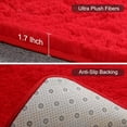 thumbnail image 4 of SUSUZI 5' x 7' Shaggy Area Rug, 2" Thick Ultra Plush Fluffy Carpet with Non-Slip PVC Backing, Red Modern Soft Rug for Bedroom Living Room Kids Room, 4 of 6