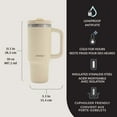 thumbnail image 2 of Contigo Streeterville Leak-Proof Tumbler, 30 oz (887 ml), Stainless Steel Water Bottle with Straw, 2 of 8