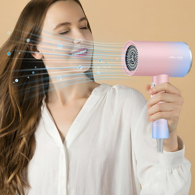 Planchas alisadoras, secador de pelo iónico negativo con concentrador, secadores de pelo portátiles para mujeres, cabello rizado, cuidado del cabello a temperatura constante sin dañar el cabello, máqu
