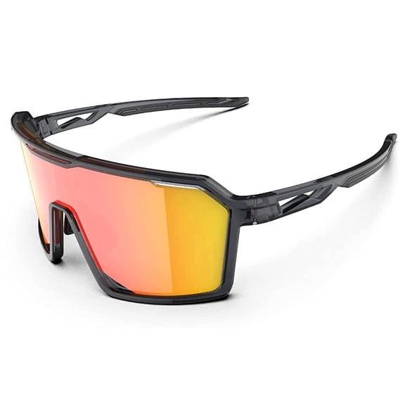 Sports Sunglasses for Men and Women, Big Frame TR90 Flexible Frame  for Cycling, Running and Hiking
