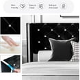 thumbnail image 2 of DreamCurship King Size Bed Frame, Black King Bed Frame with Headboard, Modern Velvet Upholstered Bed Frame, Black, 2 of 6