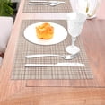 thumbnail image 5 of XMXY Woven Placemats Set of 6 PCS, Vintage Plaid Pattern Table Mats Washable Heat Resistant Placemats, 5 of 6