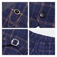 thumbnail image 5 of LOLANTA Boys Vest Pants Set Plaid Dress Suit with Shirt Kids Tuxedo Formal Wedding Ring Bearer Outfit, 5 of 6
