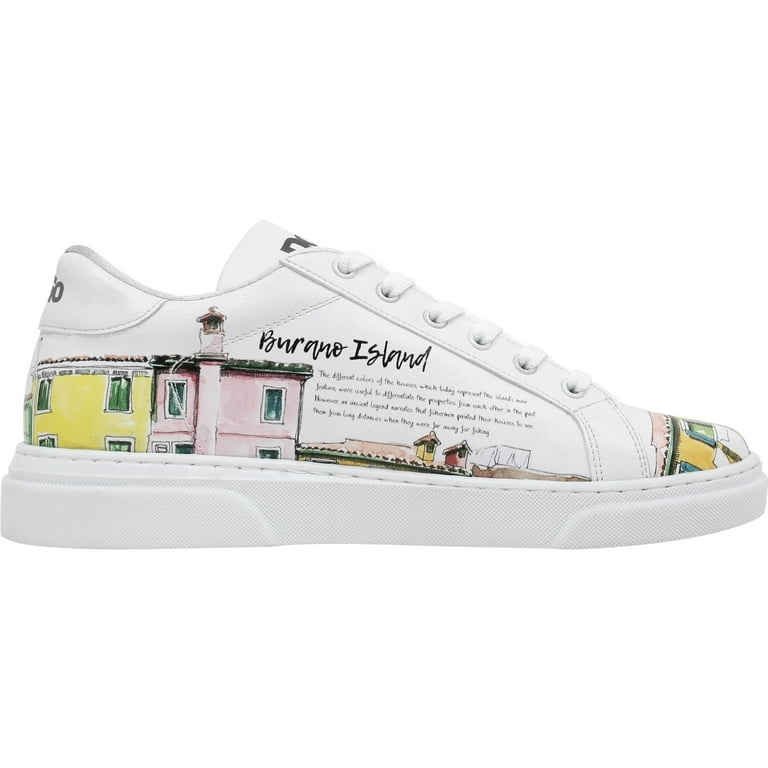 DOGO White Sneakers for Women - Handmade Women's Fashion Sneakers
