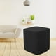 thumbnail image 1 of Taburete de almacenamiento cuadrado, fundas otomanas, funda para reposapiés inferior elástica, decoración de muebles de estar Negro Macarena otomana cubre funda, 1 of 7