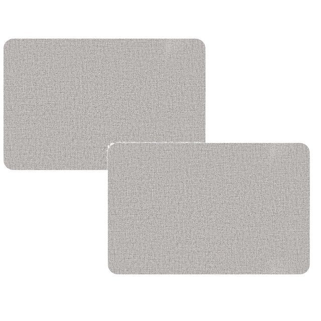 Oleegame Ensemble de 2 Napperons Maxpearl en Faux Cuir, Ensemble de 6, Essuyable, Résistant à la Chaleur, Antidérapant, Napperons de Table à Manger, Convient pour une Utilisation Intérieure et Extérieure 17 Pieds'x12 Pieds' Beige