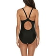 thumbnail image 5 of Women's One-Piece Athletic Swimsuit Print Unitard Swimwear, 5 of 6