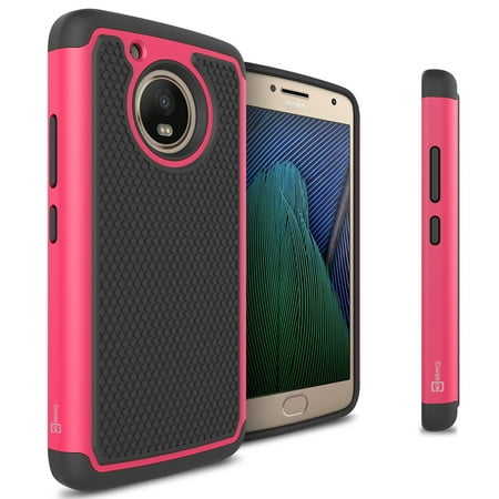 CoverON Motorola Moto G5 / Moto G 5th Gen. Case, HexaGuard Series Hard Phone Cover