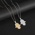 thumbnail image 2 of Stainless Steel Hamsa Hand of Fatima Pendant Necklace Jerusalem Star of David Stainless Steel Jewelry Women s Jewish Necklace, 2 of 5