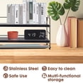 thumbnail image 6 of YOYTOO Desk Shelf Organizer, 2 Tier Desktop Organizers Storage Shelves Tabletop Bookshelf for Home Office, Black, 6 of 8