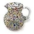 thumbnail image 3 of Mexican Hand Blown Glass Pitcher â€“ Confetti Rock Design (84 oz), 3 of 4