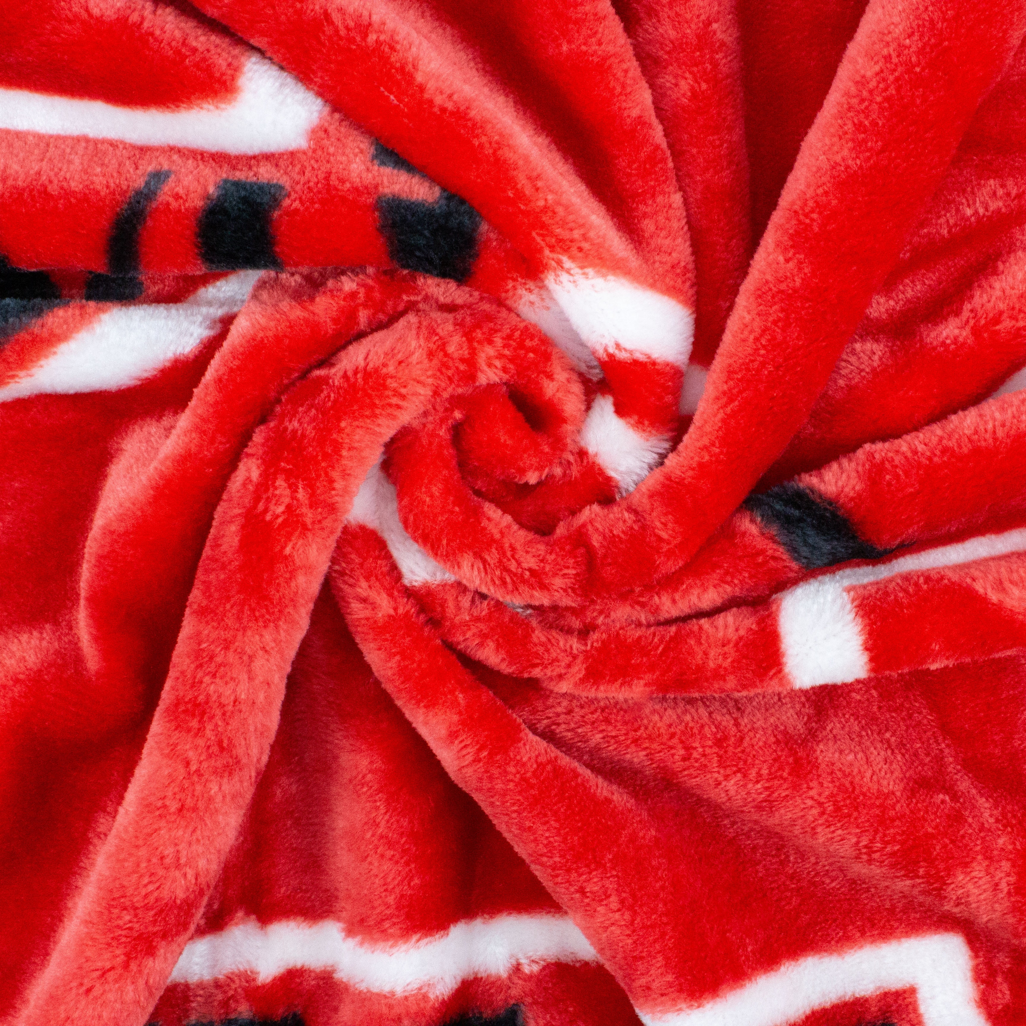 College Covers Everything Comfy Nebraska Cornhuskers Soft Raschel Throw Blanket, 60" x 50"