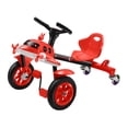 thumbnail image 3 of Drifting Go Kart Ride en juguete Ajustable al aire libre Práctico Classic Electric Go Kart Scooter para niños para niños de más de 6 años niños niños Rojo, 3 of 8