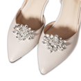 thumbnail image 1 of 2 clips de zapatos de diamantes de imitación para zapatos de tacón, hebillas de zapatos de novia de cristal, clips de zapatos para decoración de fiesta de boda (plata), 1 of 5