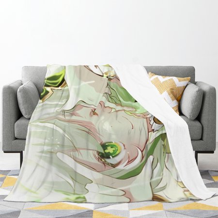 Beautiful Elf Girls, Lewd Waifu Anime Flannel Fleece Blanket Naked Waifu Plush Throw Fuzzy Super Soft Microfiber Flannel Blankets for Couch, Bed, Sofa Warm and Cozy for All Seasons 50*40