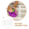 thumbnail image 3 of 20 Pcs Pottery Sculpting Tools White Plastic for Diy Projects with Carving Shaping Smoothing Features, 3 of 8