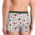 thumbnail image 6 of Salouo Tulips Flowers Print Men's Boxer Briefs,Breathable Underwear Elastic Waistband Briefs for Men -X-Large, 6 of 8