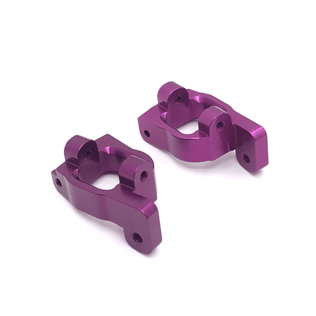 Copa de rueda trasera Gran material Dirección de servicio a largo plazo C Tipo práctico Firma de instalación Estabilidad decorativa para RC Modelo Purple 2pcs Inevent FN001437-07