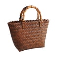 thumbnail image 4 of Segolike Women Handbag Summer Beach Bags Summer Handwoven Fashion with Handles Holiday Beach Casual Faux Rattan Basket Bag Clutch Bag 40x30cm, 4 of 8