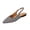 Black, variant on Purcolt Womens Stripes Canvas Slingback Flats Dressy Casual Pointed Toe Slip On Ballet Shoes Comfort Soft Sole Dress Shoes with Elastic Ankle Strap