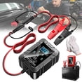 thumbnail image 1 of 6V 12V Automatic Intelligent Recognition Charger, Smart Pulse Battery Charger & Repairer with LED Display, Trickle Chargers for Car, Motorcycle & Marine Batteries,Black, 1 of 7