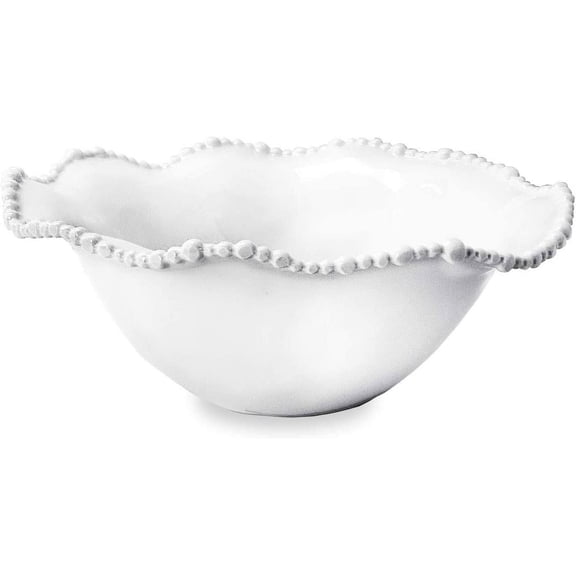 Beatriz Ball VIDA Alegria Medium Bowl  10.75" White  Melamine Serving
