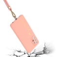 thumbnail image 3 of Techcircle Case for Samsung Galaxy S22 Ultra 6.8" 2022, Elastic TPU Backplane with Tiny Gold Heart Pattern Detachable Crossbody Lanyard Luxury Stylish Case For Samsung Galaxy S22 Ultra, Pink, 3 of 6