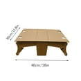 thumbnail image 2 of Qiangzon 2-In-1 Folding Basket Table Portable Wine Snack Picnic Set Collapsible Wooden Outdoor Camping Garden Beach Travel Compact Storage 1X Folding Table, 2 of 8