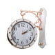 thumbnail image 1 of Reloj de pared de doble cara con esfera de 19,5 cm/7,68 pulgadas de diámetro y silencioso. blanco, 1 of 9