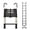 Black, variant on Aprleaf 10.5FT Telescoping Ladder with Anti-Slip Hooks, Aluminum Retraction Collapsible Extension Ladder, 330 LBS Capacity with Non-slip Feet, Portable Multi-purpose Compact Ladder for Home, RV, Loft