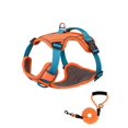 thumbnail image 1 of 1set Adjustable Reflective Anti-Escape Dog Harness With Handle + Reflective Leash With Soft Handle, 1 of 5