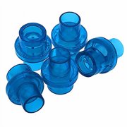 5pc Universal Plastic CPR Pocket Resuscitator Mask Replacement Valves, CPR Rescue Mask Training Valves (Blue)