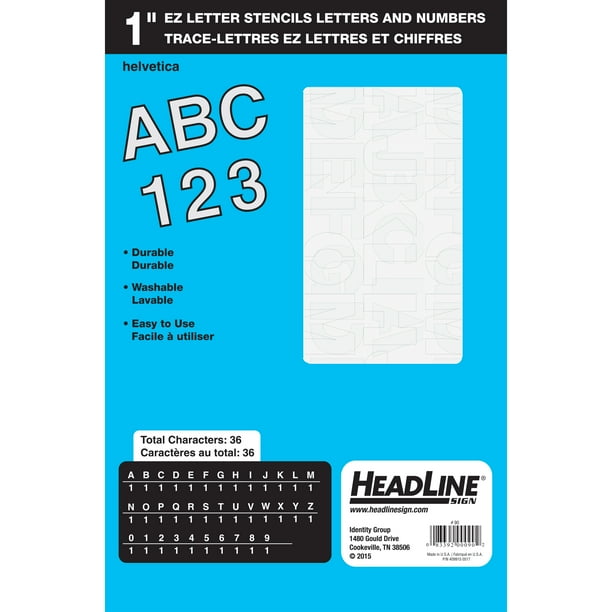 headline geotype geostencil ez letter stencils 1 walmart com
