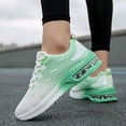 thumbnail image 3 of Women's Air Cushion Running Sneakers, Breathable Lace-Up Athletic Walking Shoes, 3 of 6