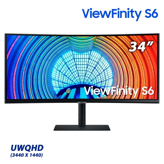 MONITOR CURVO SAMSUNG VIEWFINITY S65UA 34" ULTRA WQHD (3,440 x 1,440) 5MS 100HZ HDMI DISPLAY PORT USB-C LS34A654UBNXGO