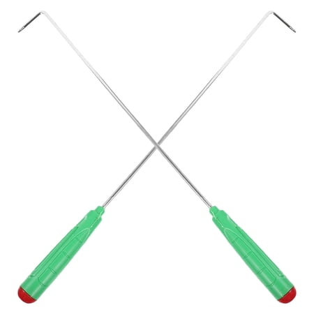 EXLEAF 2026 New 2Pcs Heavy Duty Fireplace Poker Tool Camping Fire Poker for Fire Pit Long Fireplace Poker for Outdoor Fire Pit Camping Bonfires Backyard Gatherings Fireplace Maintenance
