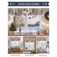thumbnail image 6 of Christmas Snowman Valances for Windows, 42 x 18in, Squirrel Cat Winter Tree Snowflake Board Rod Pocket Kitchen Valance Curtain Light Filtering Window Treatments for Living Room Bedroom, 1 Panel, 6 of 7