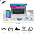 thumbnail image 5 of Blue-gray Blospot Camouflage&nbsp;mouse Padswaterproofwashable&nbsp;for Office Home Work GamingmousepadsRubber Base Mousepad with Stitched Edges 31.5x11.8inches, 5 of 7