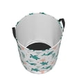 thumbnail image 5 of Uemuo Turtles And Seahorses Pattern Circular Laundry Hamper Basket with handles,Collapsible laundry basket,Large capacity laundry hamper,Laundry Organizer-, 5 of 8