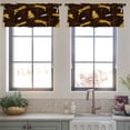 thumbnail image 4 of LALILO Kitchen Curtain Valance Love Ornamental Boho Tattoo Rod Pocket Window Curtain 52"x 18" Set of 2, 4 of 7