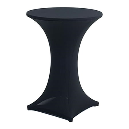 

Anvazise Table Cover High Elasticity Ornamental Chemical Fiber Bar Cocktail Four-legged Table Cloth Party Supplies Black