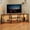 Brown Corner, variant on IdealHouse 67" Large TV Stand with LED Lights & Power Outlets, Corner Entertainment Center for 55-75 Inch TVs, Media Console with 4 Open Storage Shelves for Living Room & Bedroom, Brown