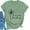 Green, variant on Women Scatter Kindness T-Shirt Be Kind Shirt