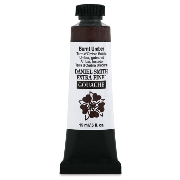 Daniel Smith Extra Fine Gouache - Burnt Umber, 15 ml Tube