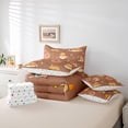 thumbnail image 6 of Homewish Brown Capybara 7-Piece Twin Bedding Sets For Kids Boys Girls,Kawaii Animal Bedding Comforter Set,Donuts Dessert Flowers Strawberry Breathable Sheet Sets,Lightweight Room Decor,Reversible, 6 of 8