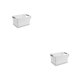 thumbnail image 1 of Bewildely Cesta de almacenamiento resistente y saludable Cestas de plástico para colocar en caja Características fáciles de mover: caja de Type2 NO2, 1 of 6