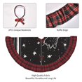 thumbnail image 4 of Pofeuu Star Gazing Cat Illustration Print Christmas Tree Skirt Tree Skirt Ornaments Soft Plush Christmas Tree Mat for Decorations Holiday Party Indoor Outdoor-30", 4 of 6