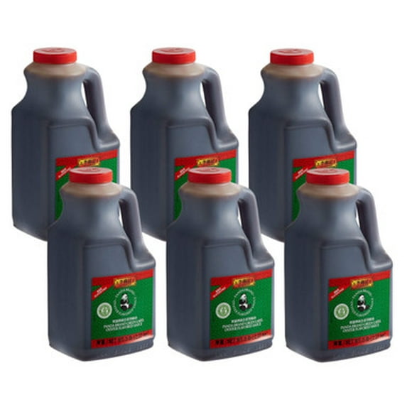 Lee Kum Kee Panda Brand Green Label 5 lb. Gluten-Free Oyster Flavored Sauce - 6/Case - Authentic Umami Flavor Without Gluten